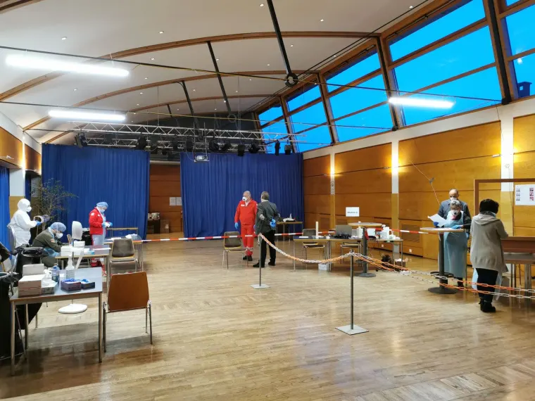 Unterstützung bei den Massentests 2