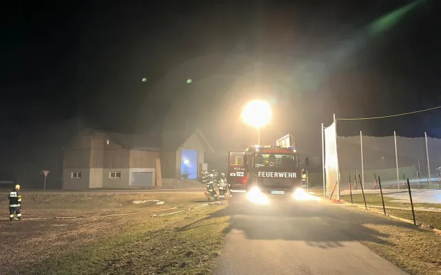 Zugsübung: Gebäudebrand