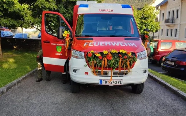 Fahrzeugsegnung in Arriach