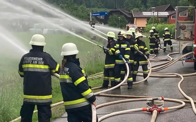 Zugsübung: Brandeinsatz