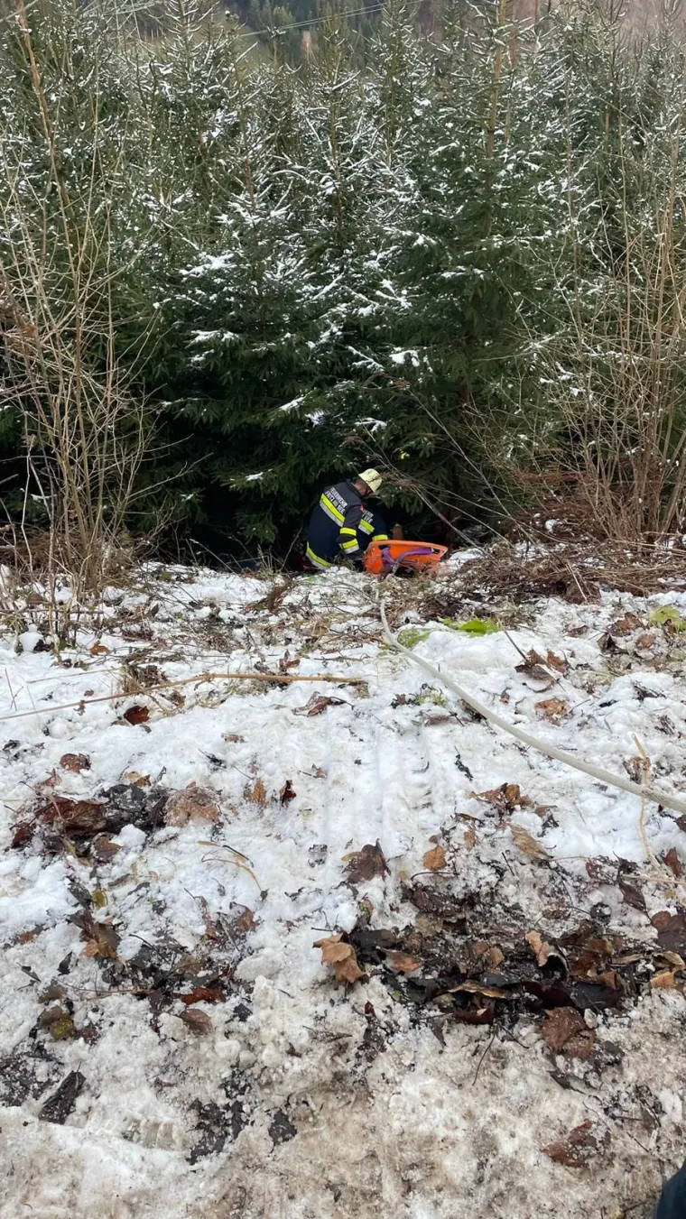 Person über Böschung gestürzt 2