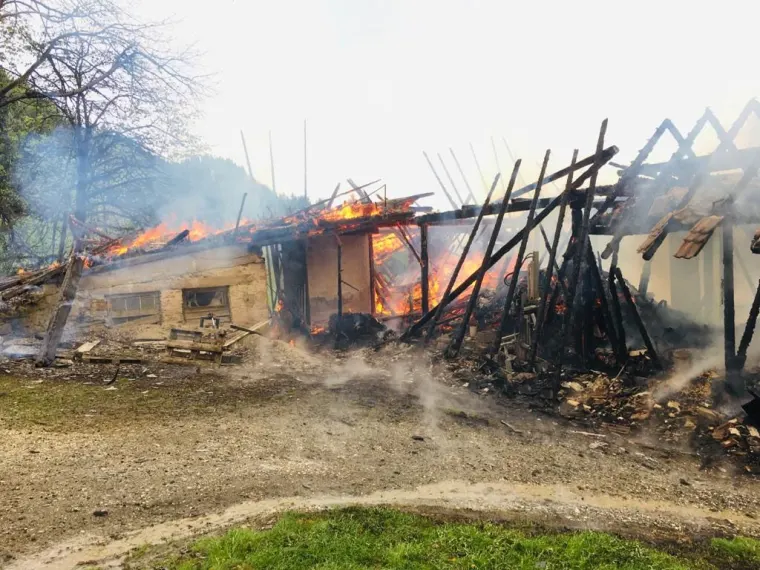 Brand Wirtschaftsgebäude 14