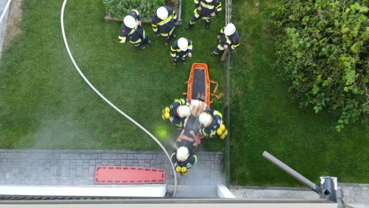 Zugsübung: Gebäudebrand 11