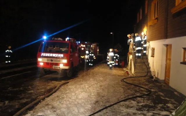 Gebäudebrand in Afritz am See