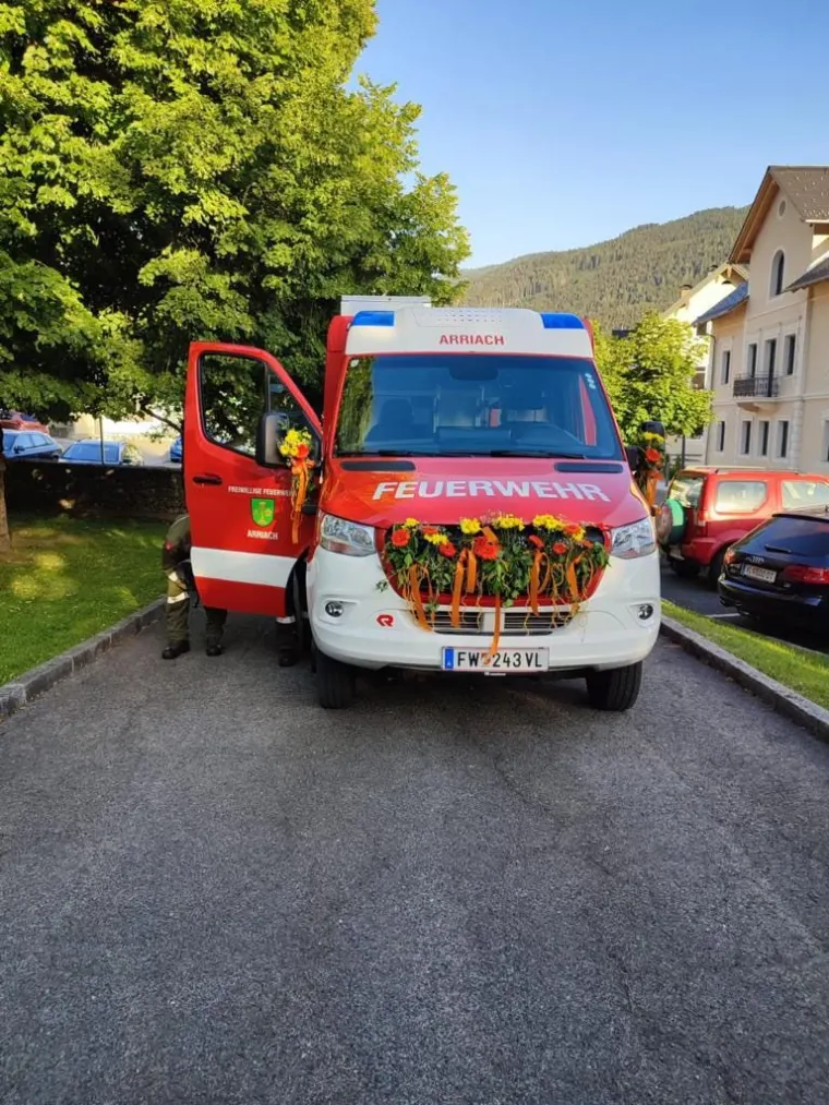Fahrzeugsegnung in Arriach 1