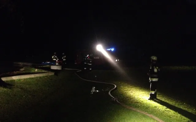 Nachtübung: Gebäudebrand