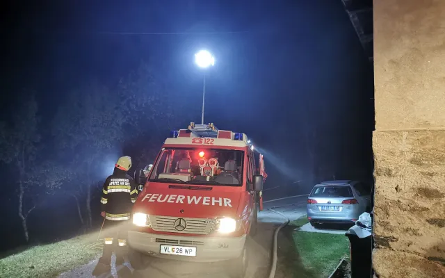 Nachtübung: Gebäudebrand